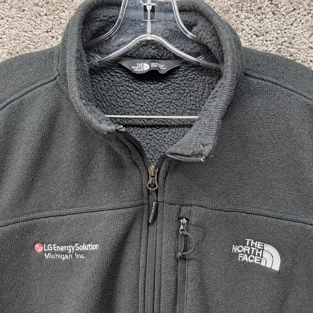 The North Face Mens Black Gordon Lyons Full Zip Fleece Jacket XL LG Energy 7607